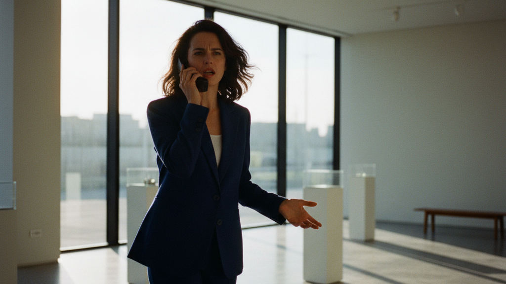 A manager in a modern office points to a screen displaying streamlined digital workflows during a strategic planning session.